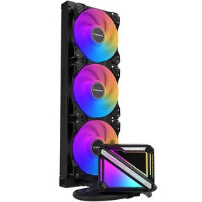 LE200 360mm AIO Cooler ARGB Fan Intel LGA 1851/1700/1200/115X AMD AM5/AM4 (White, 360)