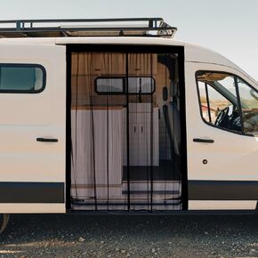 ZATOOTO Van Bug Screen Magnetic Sliding Door Van Screen Mesh Curtains Easy to Install and Remove, Universal Fly Screen for Mercedes Sprinter Ford Transit RAM Promaster and Campervans, 71"(H) x 59"(W)