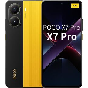 Xiaomi Poco X7 PRO 5G + 4G LTE (for Tmobile Mint Tello & Global) (512GB + 12GB) Ai 6.67" 50MP Gamers Phone NFC Dual sim Unlocked Model 2412DPC0AG (Yellow)