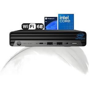 HP Pro Mini 400 G9 Business Mini PC Computer ، Intel CPU ، RAM 8GB ، 256GB SSD ، USB-C ، WiFi 6 ، Bluetooth 5.2 ، دعم عرض 4K المزدوج ، Windows 11 Pro ، لوحة المفاتيح والماوس
