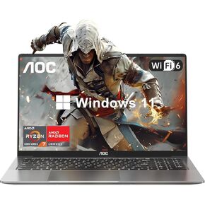 2025 Laptop with AMD Ryzen 7 5700U Processor(8C/16T, Up to 4.3GHz), 16.1“ FHD Display Laptop Computer with Backlit Keyboard, 16GB RAM 512GB NVMe SSD, WiFi 6, HDMI, USB3.2, Type-C, 53Wh Battery