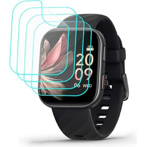 [4 Pack] for FITVII HM57 Smartwatch Screen Protector 1.85" PET Film [Case Friendly] [HD Clear] [Anti-Fingerprint] [Anti-Scratch] [Bubble Free] Screen Protector for FITVII HM57 Smart Watch