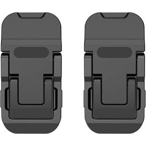 2pcs Portable Keyboard Riser with Dual Tilt Angle, Mini Laptop Feet for Desk, Invisible Lifter & Self-Adhesive Laptop Stand Bracket, Ideal for Office Use (Black)