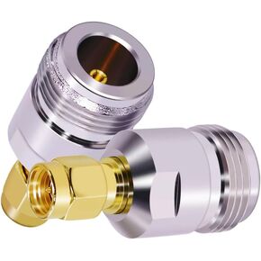 2PCS N Type Female to SMA Male Coaxial Adapter SMA to N Coax Connector Antenna Adapter RF Coaxial CB Radio Antenna Converter for WiFi Antenna Broadcast Radio