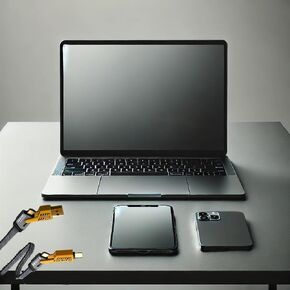 كابل USB C PD 65W 4 في 1 كبل الشحن السريع نايلون مسطح من النوع _ C سلك الشاحن مع نقل البيانات ، شحن الشحن العالمي نوع C/USB A/L ، ل iPhone/iPad/MacBook/Samsung ، 3feet.