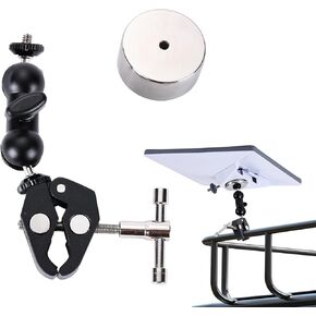 Starlink Mini Mount, Starlink Mini RV Ladder Mount, V4 Roof Adjustable clamp for RV/Yacht/Camper/Balcony/Guardrail, Portable Accessory Kit, with Adapter