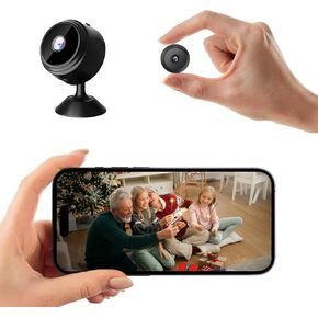 Mini Hidden Camera, Hidden Camera, Spy Camera 1080P WiFi Hidden Camera, Night Vision Nanny Cam for Baby, Pets
