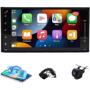 PHEZEN 7 inch Car Radio Stereo Fit for 4Runner 2003-2009 Tundra 2000-2006 Sequoia 2001-2007, Android 13 Car Audio Receivers with Carplay Android Auto GPS Navigation Head Unit WiFi Bluetooth 2+32G