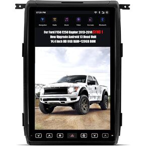 AuCar for Ford F150 F250 Raptor 2015-2020 (SYNC 3 System) 14.4 Inch Touch Screen Android 13 Car Radio GPS Navigation, Car Head Unit Multimedia Player Wireless Carplay Android Auto 8GB+128GB