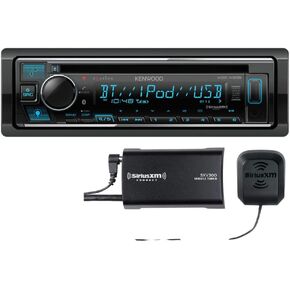 KENWOOD KDC-X305 CD Receiver, Bluetooth, Alexa Built-in, Front USB and AUX, Variable Illumination, SiriusXM Ready, Spotify, Pandora Link for iPhone or Android Phone | Plus SXV300V1 SiriusXM Tuner