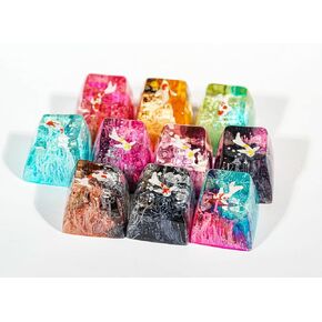 Random Koi Keycaps Cute Ocean Keyboard Caps Cherry Mx Resin Caps Cute Key Caps Mechanical Keyboard Artisan Keycap Cool Key Cap Custom Koi Gifts