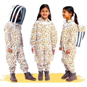 FOREST BEEKEEPING SUPPLY- Kids Full Body Bee Suit. Cotton twill soft to Children’s skin tuff to bee Stings with Veil in Kuwait