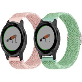 Braided Bands Compatible with Garmin Venu 3s/Venu 2s,18mm Nylon Strap for Garmin Forerunner 255s/255s Music/Forerunner 265S,Vivoactive 4s/Vicomove 3s /Active s