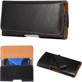 PU Leather Swviel Belt Clip Holster Case Cell Phone Pouch Holder for Samsuang Galaxy A15 A54 A53 A52 A33 S23 FE S21 FE S22+ S23+ S24+ S25 Plus, iPhone 15 Pro Max/XS Max/ 16 Plus, OnePlus Nord N20 5G