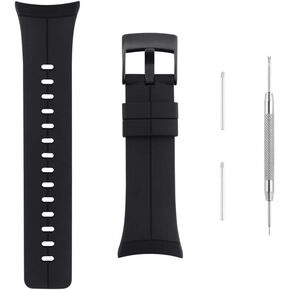 Watch Band Compatible with Suunto Spartan Ultra HR, Classic Soft Rubber Replacement Wrist Strap for Suunto Spartan Ultra HR Smart Watch (Blue)