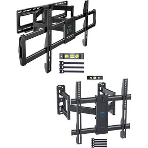 PERLESMITH Full Motion TV Wall Mount for 50"-90" TVs up to 165lbs, Max VESA 800x400mm PSXFK1, Corner TV Wall Mount for 26-60 inch up to 99 lbs, Max VESA 400x400mm PSCMF1