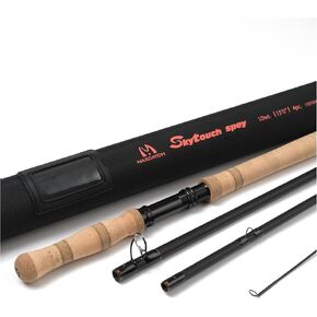 Maxcatch Skytouch Switch Spey Fly Rods, Two-Handed Fast Action Fly Fishing Rod with Cordura Tube