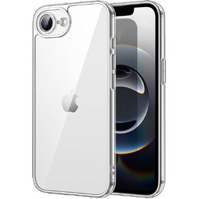 JETech Case for iPhone 16e 6.1-Inch 2025, Non-Yellowing Shockproof Phone Bumper Cover, Anti-Scratch Clear Back (Clear)