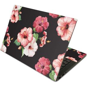 MightySkins Skin Compatible with Razer Blade Stealth 13.3" (2019) - Hibiscus | Protective, Durable, and Unique Vinyl Decal wrap Cover | Easy to Apply, Remove, and Change Styles | Made in The USA