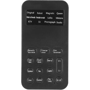 Voice Changer, Mini Game Live Sound Card Voice Disguiser Portable Male to Female Sound Changer for Mobile Phone Computer Gaming Devices