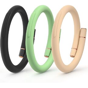 Mosquito Bracelets, Insect & Pest Mosquito Bands for Adults and Kids, DEET Free, Mosquito Wristbands Outdoor Patio Hiking Camping Gear Must Haves (30 Replacement Cores - Black+Pink+Green)