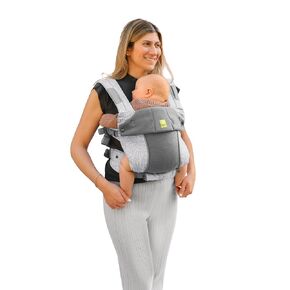 LÍLLÉbaby Complete Airflow Ergonomic 6-in-1 Baby Carrier Newborn to Toddler - with Lumbar Support - for Children 7-45 Pounds - 360 degree baby wearing - Inward and outward facing - Charcoal