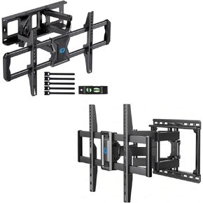 Pipishell Full-Motion TV Wall Mount for Most 37–75 Inch TVs & PILF3 Full Motion TV Wall Mount for 37-75 inch Flat/Curved TVs