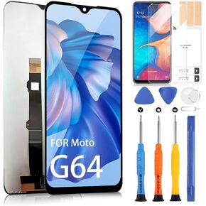 for Motorola Moto G64 Screen Replacement - for Motorola G64 LCD Display Digitizer for Moto G64 6.5" Touch Screen Full Assembly with Repair Parts Tools