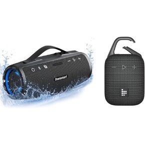 Tronsmart Mirtune H1 Outdoor Bluetooth Speaker Mirtune S100 Portable Bluetooth Speaker, 50W Punchy Bass &Clear Treble
