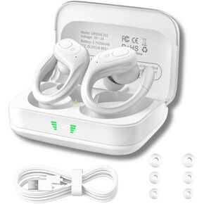 Groove Wireless Bluetooth Earbuds with Charging Case Electronics | Wireless Sports Earbuds | Running Ear Phones | Black