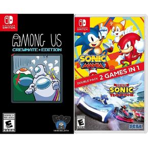 من بيننا: طاقم Crewmate Edition + Sonic Mania/Team Sonic Racing Double Pack Bundle - Nintendo Switch