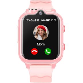 Smart Watch for Kids - 4G GPS Watch With WiFi, SMS, Call, Voice Video Chat, Bluetooth, Audio Recording, Alarm, Pedometer - Christmas Birthday Gifts for 4-16 Students