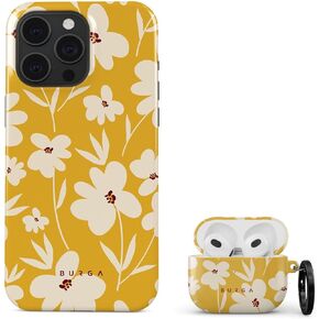 BURGA Case Compatible with Airpods 3 and Phone Case Compatible with iPhone 14 Pro - Scratch-Resistant Shockproof Cover - Bundle
