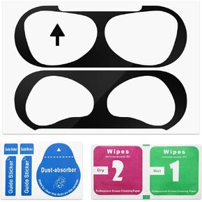 Dust Guard for Apple AirPods 4 Case Box, Senbos Metal Sticker Protection Film Dust-Proof Cover for AirPods 4 Charging Case, Ultra Slim, Luxurious Looking, Protect from Iron/Metal Shaving (Silver)