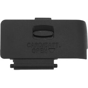 1pc كاميرا تغطية بطارية غطاء أطباء باب الغطاء مجموعة المقصورة متوافقة مع Canon EOS 1300D REBEL T6 KISS X80 البطارية الأسود