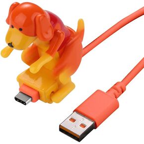Ikasus Funny Humping Dog Charger ، كابل شحن الهاتف الذكي لـ iPhone و Android و USB Type C