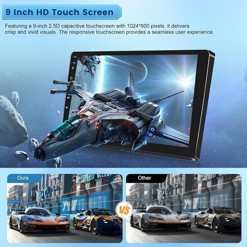 [2+64G] NHOPEEW Car Radio for Ford F150 F-150 F 150 2009-2012 - Wireless Carplay and Android Auto - 9 Inch Touchscreen Android Car Stereo with DSP/Multiple UI/GPS/WiFi/SWC + AHD Backup Camera in Kuwait