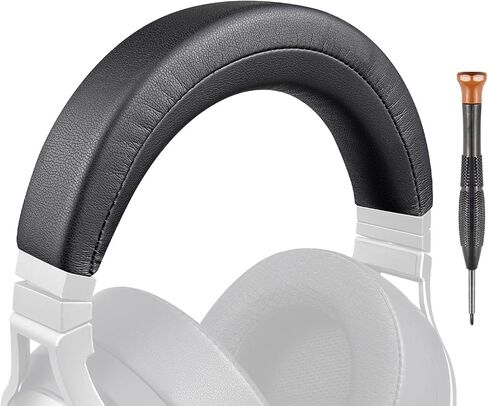 Soulwit Protein Leather Leather Cover for Corsair Virtuoso RGB Wireless XT SE Gaming Headphones ، Plaction HeadStrap PART Part - Black in Kuwait