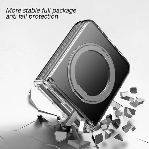 for Samsung Galaxy Z Flip 6 Magnetic Case with Hinge Protection& Kickstand,[Compatible with MagSafe] Slim Case with Invisible Ring Stand Soft TPU Protective Case for Galaxy Z Flip 6 5G,Purple in Saudi Arabia