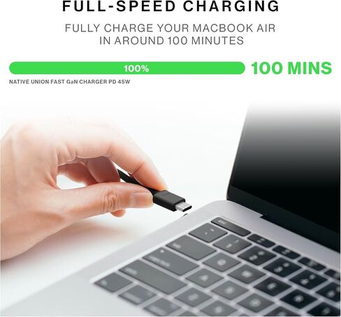 Native Union Fast GaN Charger PD 45W – Ultra-Compact Power Delivery Enabled USB-C – Made of Recycled Materials – for MacBook Air, iPads, iPhones, Pixel, Galaxy & Other USB-C Devices (White) in Saudi Arabia