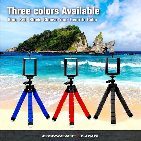 Conext Link Universal Adjustable Octopus Tripod Stand Phone Holder for iPhone Camera (Blue) in Saudi Arabia