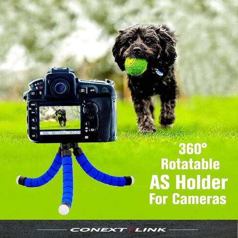 Conext Link Universal Adjustable Octopus Tripod Stand Phone Holder for iPhone Camera (Blue) in Saudi Arabia