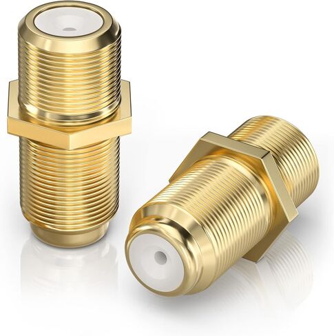 موصل كابل محوري BlueRigger 90 درجة (5 حزم، محول RG6 Coax 90D، موصلات محورية من النوع F بزاوية قائمة، محولات ذكر إلى أنثى) - متوافق مع HDTV، الهوائي، المودم، صندوق الكابل، CATV in Saudi Arabia