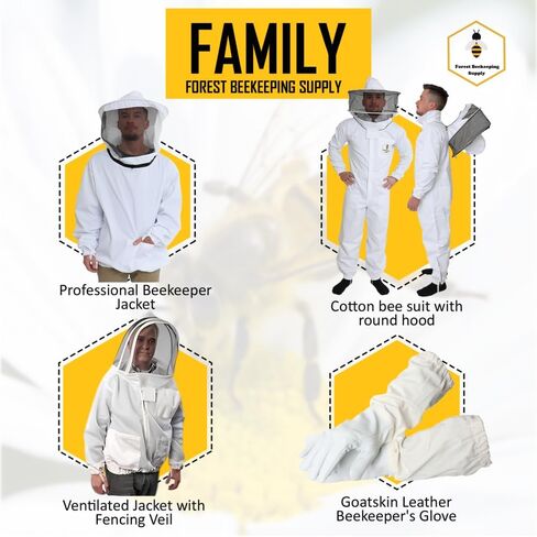 FOREST BEEKEEPING SUPPLY- Kids Full Body Bee Suit. Cotton twill soft to Children’s skin tuff to bee Stings with Veil in Kuwait