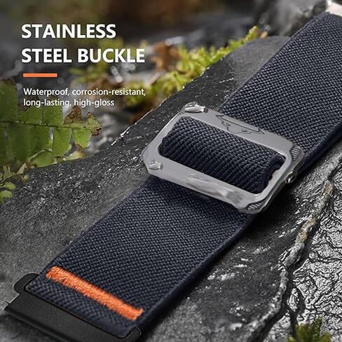 Compatible for Drwvgjk Smart Watch Bands, Quick Release Stretchy Solo Loop Adjustable Nylon Replacement Straps Compatible for Drwvgjk P45 Pro, P45, P95, S37 Smart Watch in Kuwait