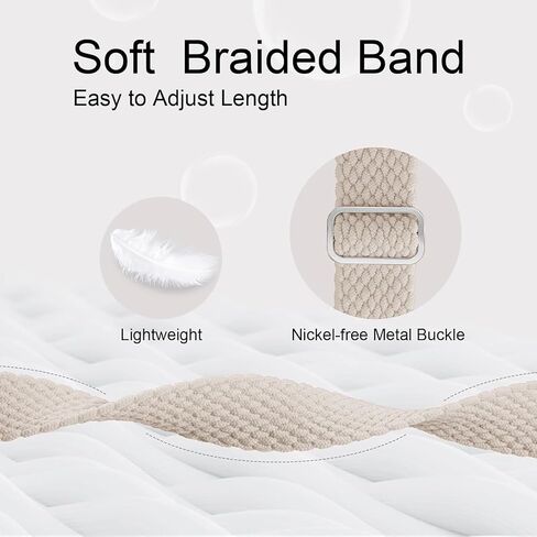 Braided Bands Compatible with Garmin Venu 3s/Venu 2s,18mm Nylon Strap for Garmin Forerunner 255s/255s Music/Forerunner 265S,Vivoactive 4s/Vicomove 3s /Active s in Saudi Arabia