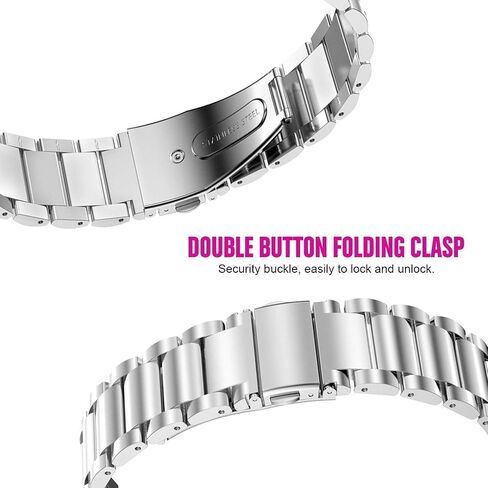 Compatible with Dyurwa P97 Smart Watch Band, Quick Release Stainless Steel Metal Replacement Strap Bracelet Compatible for Soudorv P97, Dyurwa P97 Smart Watch in Saudi Arabia