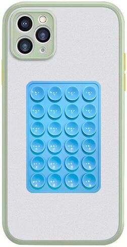 Silicone Suction Phone Case Adhesive Mount Sticky Compatible for iPhone and Android, Hands-Free Phone Accessories Holder for Tiktok, Selfies and Videos, Size-2.25″ x 3.26″ Light Pink in Saudi Arabia