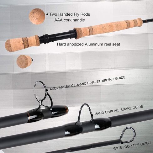 Maxcatch Skytouch Switch Spey Fly Rods ، وقضيب صيد ذبابة سريع يديك مع أنبوب كولدورا in Kuwait