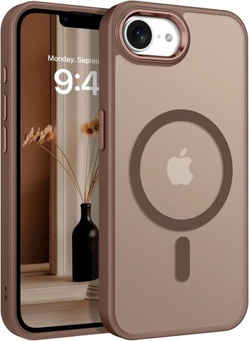 BENTOBEN for iPhone 16e Case, Magnetic iPhone 16e Phone Case [Compatible with Magsafe] Translucent Matte Phone Case iPhone 16e Slim Fit Shockproof Protective Cover for iPhone 16e 2025, Desert Titanium in Saudi Arabia